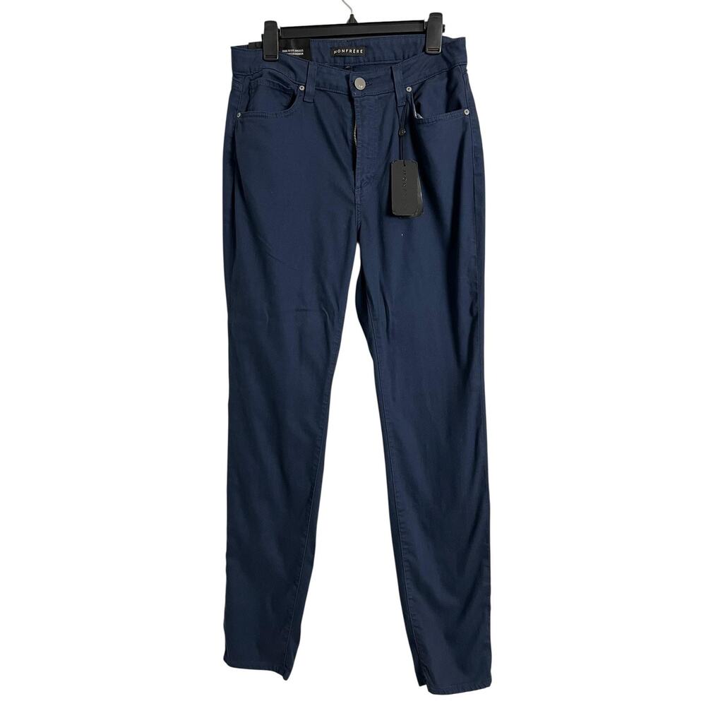 Monfrère Brando Slim Jeans Mens 34x34 Blue Dark Wash Stretch Japanese Denim